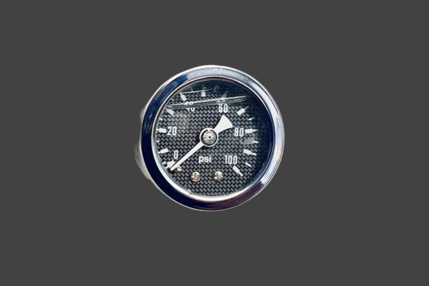 Fuel Pressure Guage 0-100psi Carbon Face